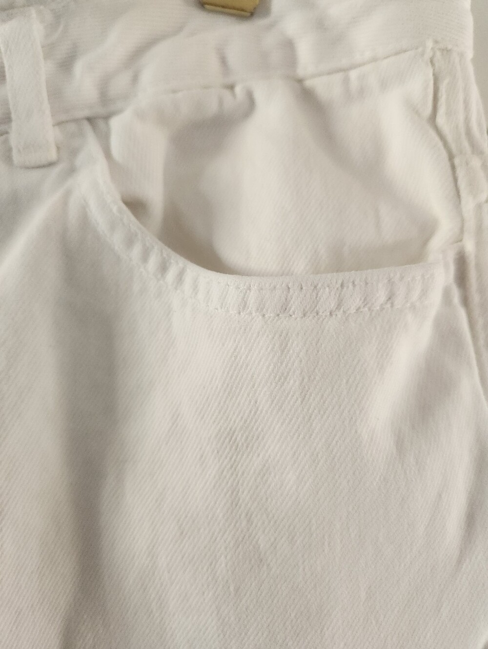 Calvin Klein 90s White Jeans Slim Bootcut Vintage Women's Minimalist - Picture 7 of 13